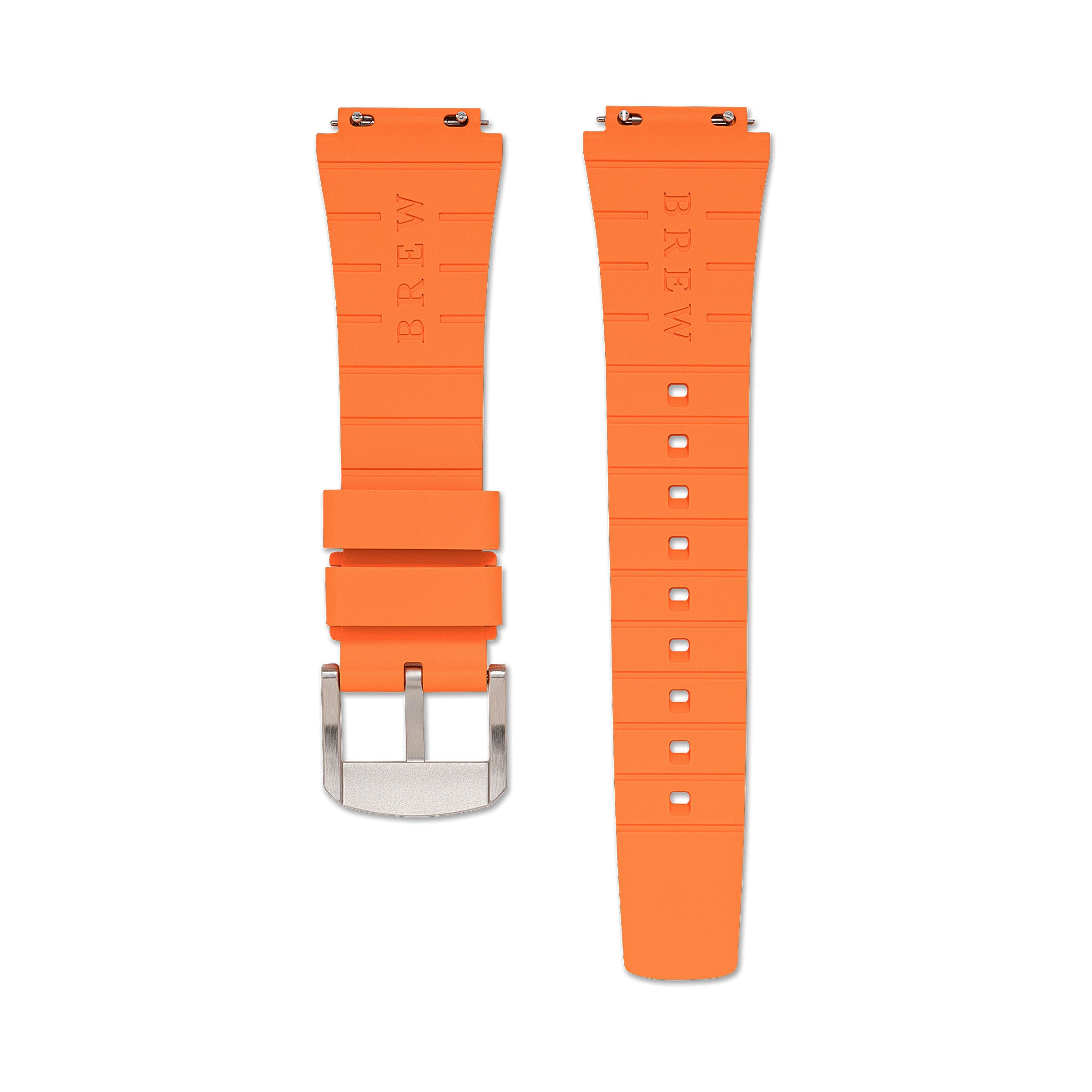 Metric - Orange Rubber Strap 20mm