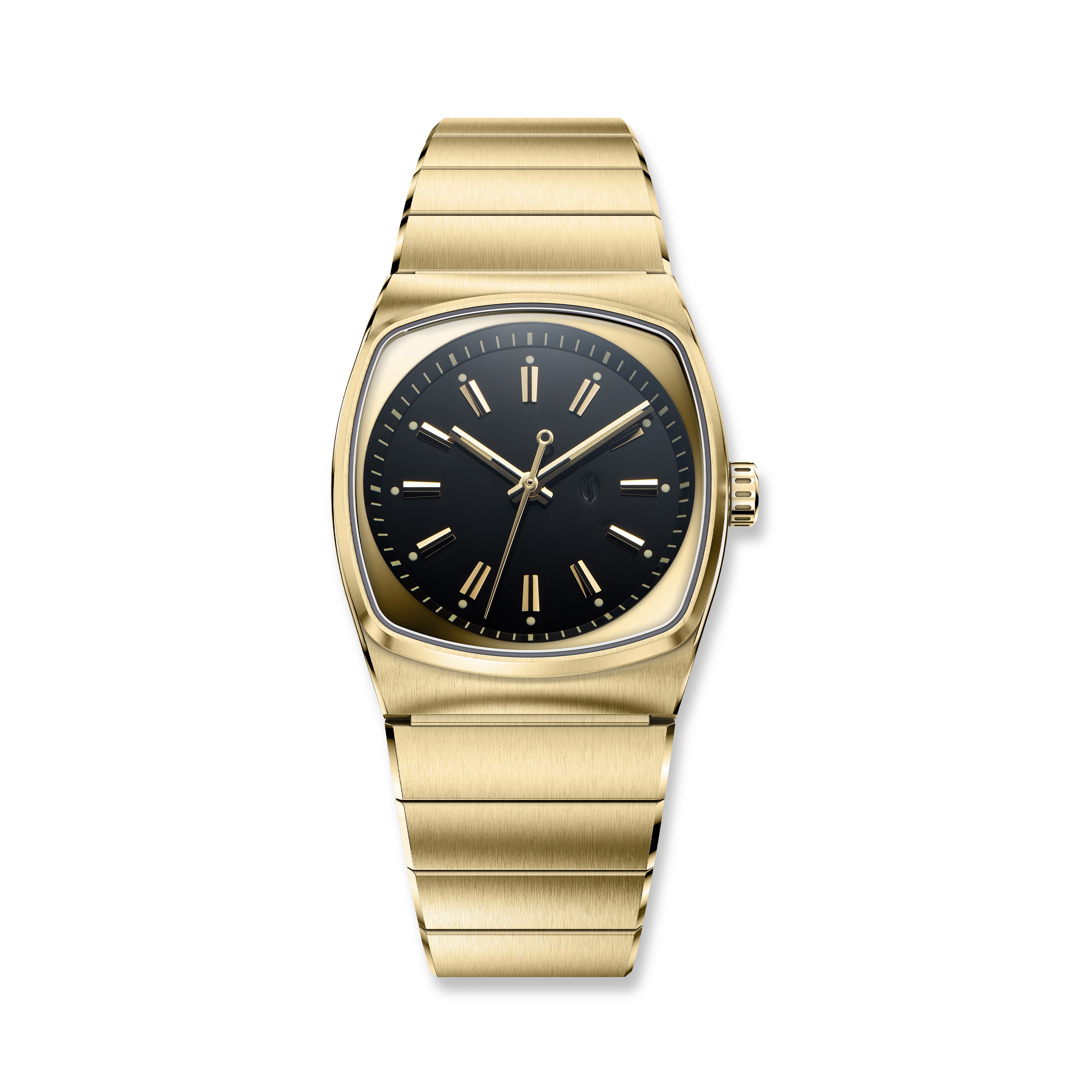 Metric Lite - Gold and Black Automatic Watch – Brew Watches