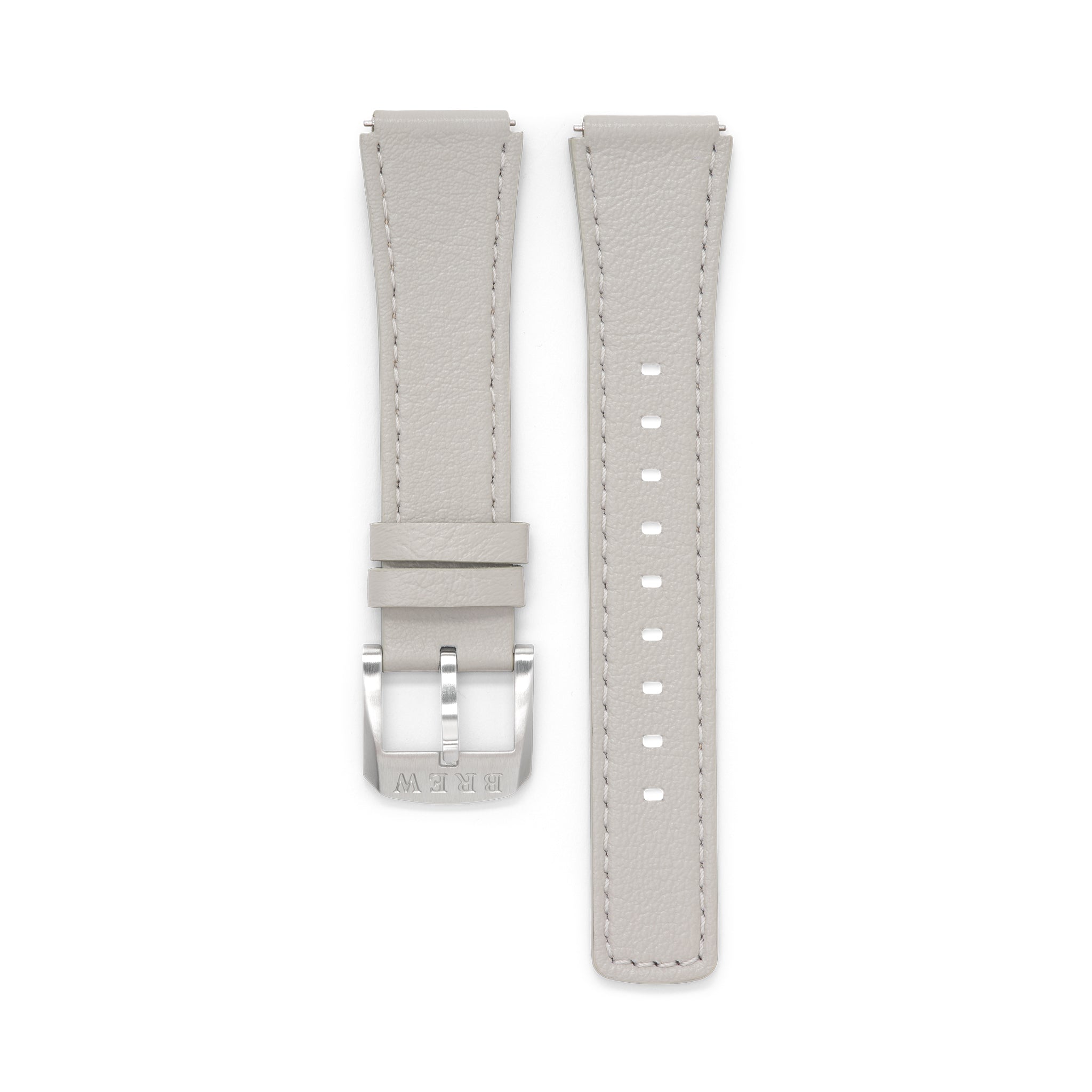 Metric Lite Leather Strap in Grey 18.00mm