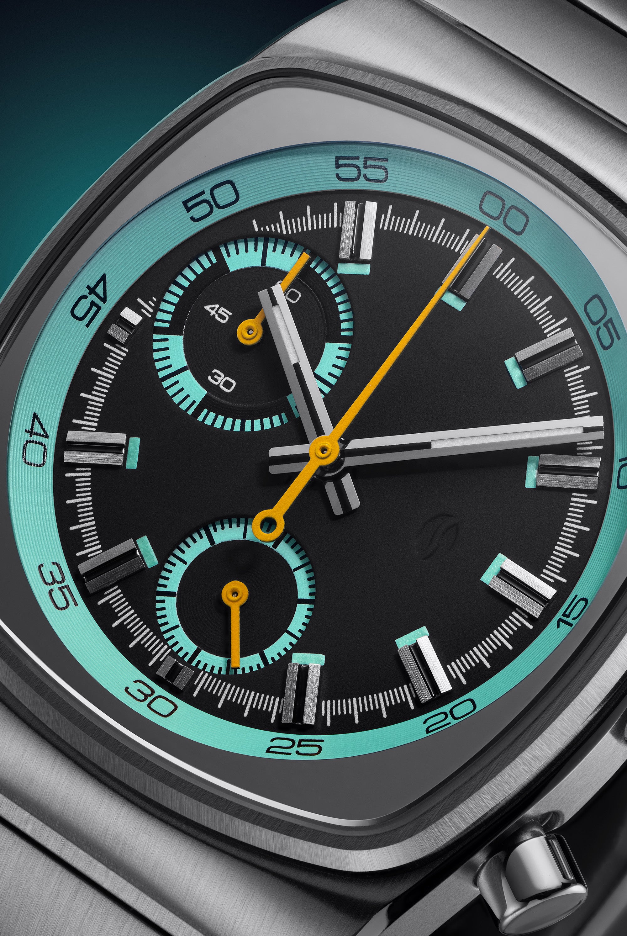 Metric - Teal and Yellow