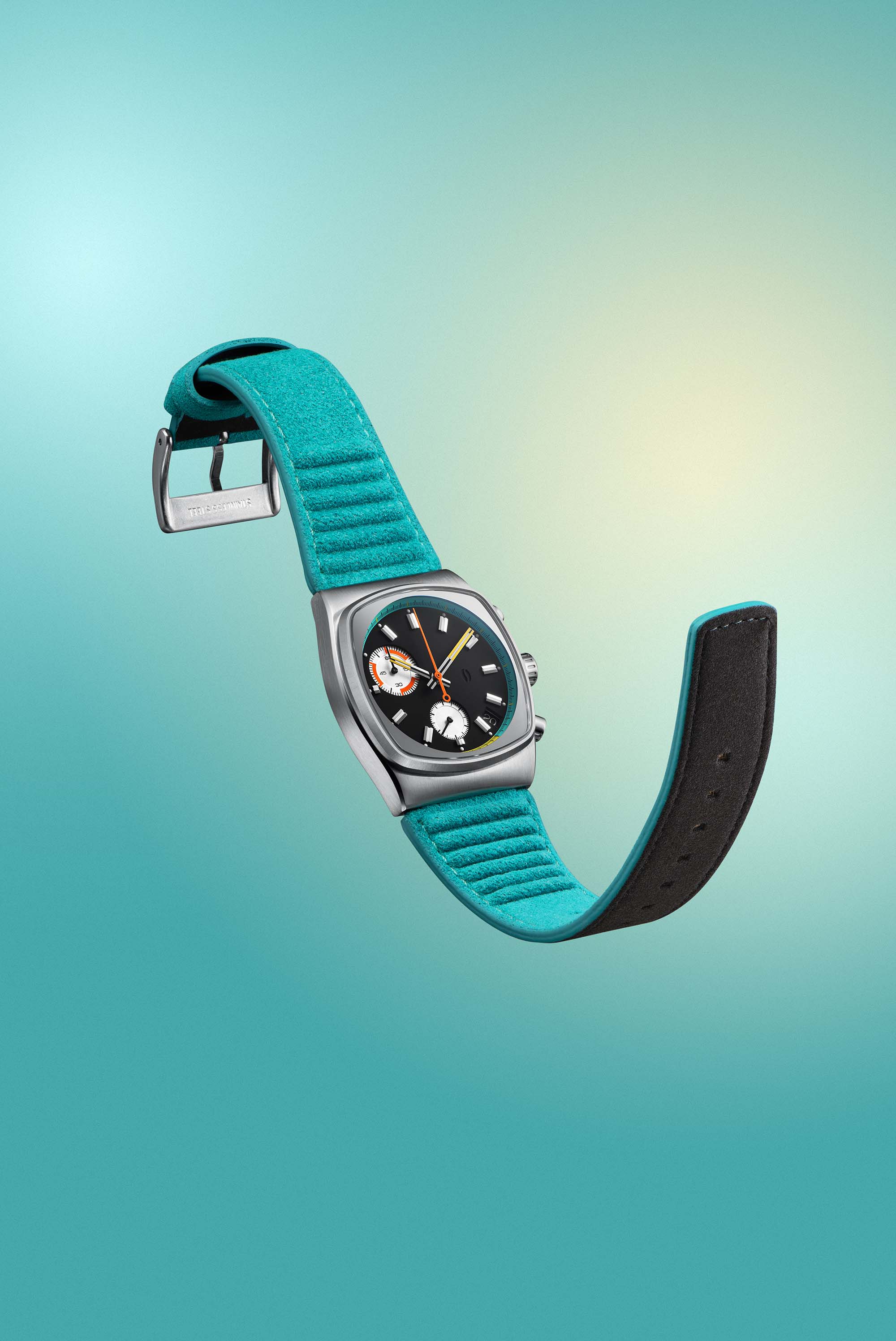 メトリック - ティールスエードストラップ 19.50mm