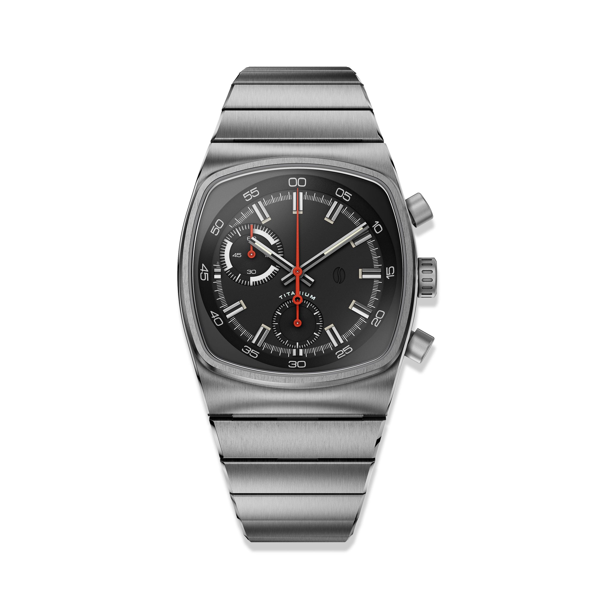 Titanium Watch Rectangular Metric - Titanium Chronograph Watch – Brew Watches