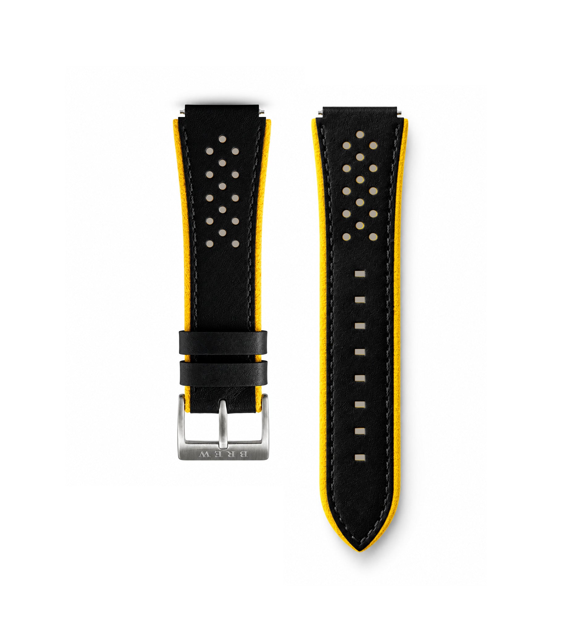 Metric - Leather + Suede Strap 19.50mm (Taxi-Yellow)