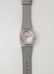 Metric Lite Leather Strap in Grey 18.00mm