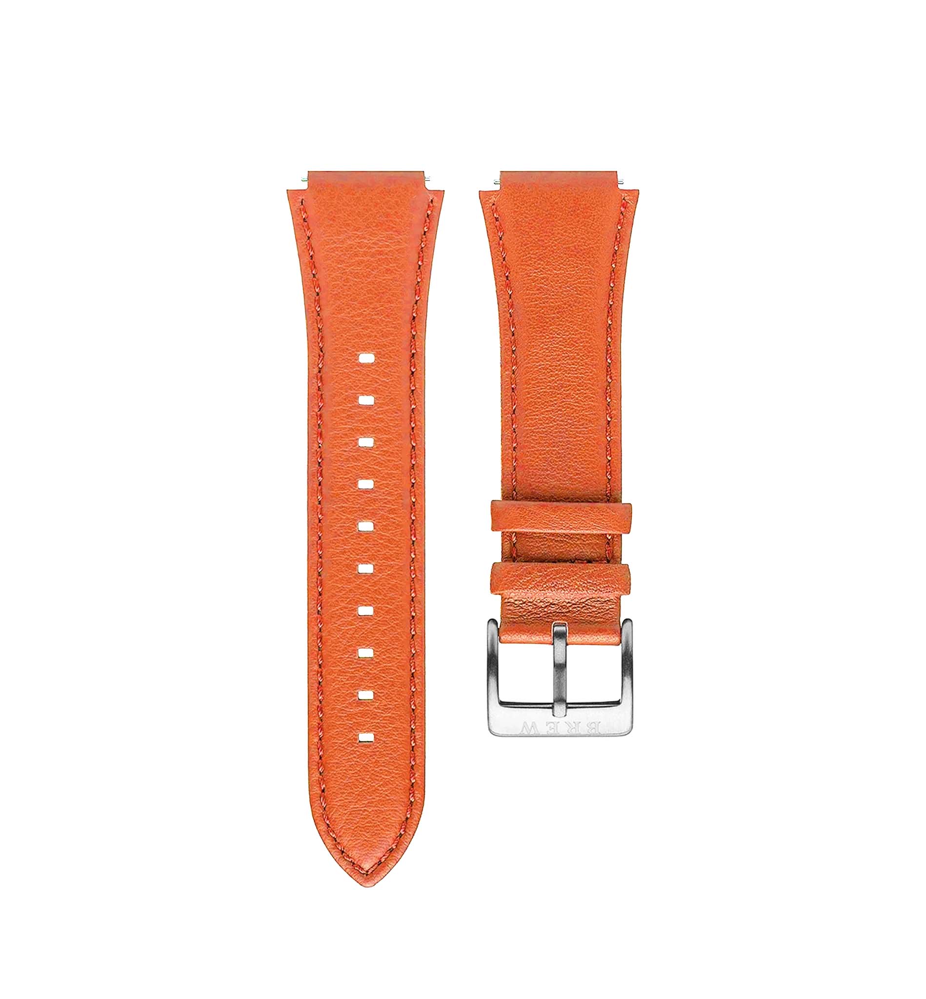 Metric Leather Strap in Orange 19.50mm