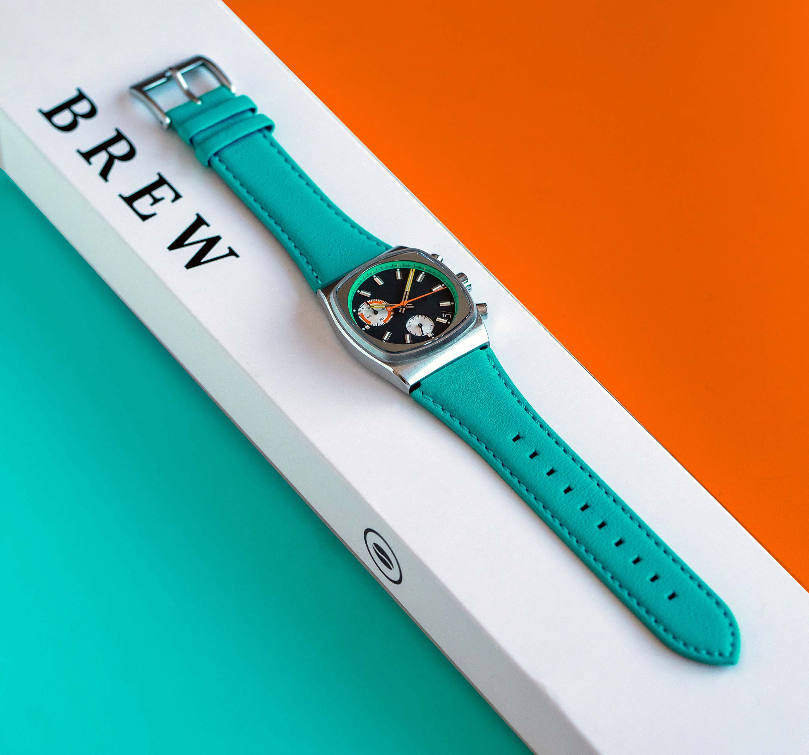 Metric Leather Strap in Teal 19.50mm