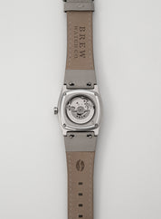 Metric Lite Leather Strap in Grey 18.00mm