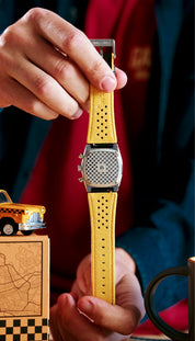 Metric - Leather + Suede Strap 19.50mm (Taxi-Yellow)