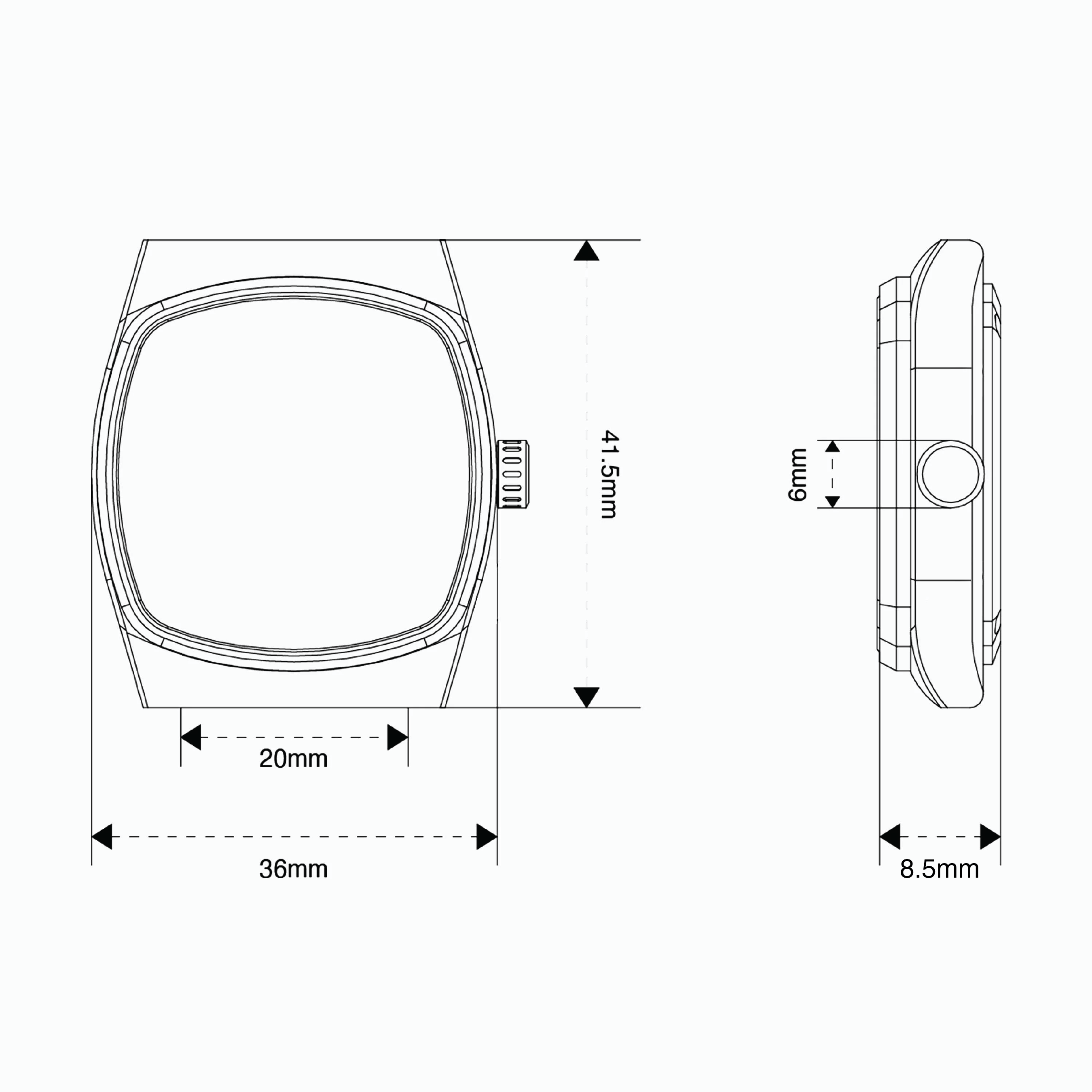 METRIC MANUAL WIND DIMENSIONS