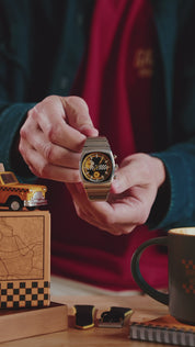 Metric - Leather + Suede Strap 19.50mm (Taxi-Yellow)