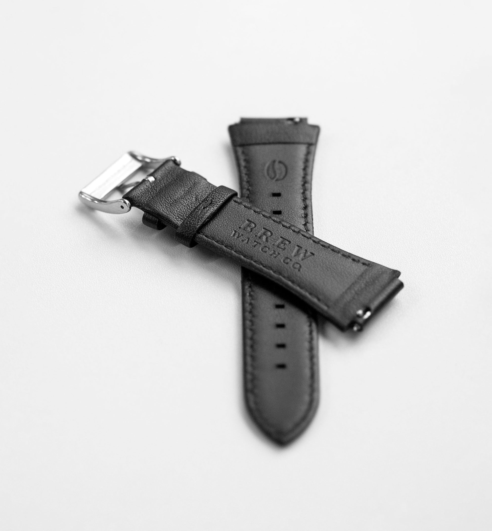 Metric Leather Strap in Black 19.50mm
