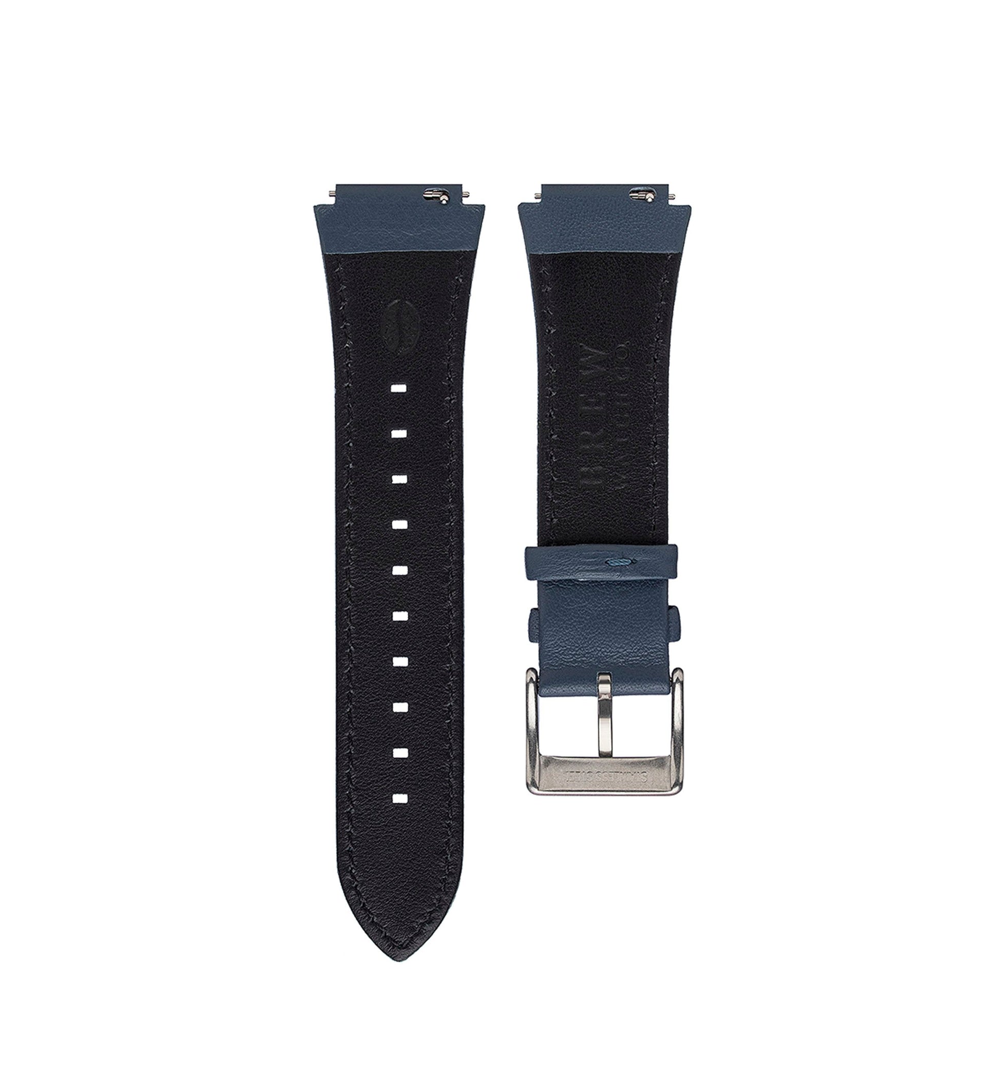 Metric Leather Strap in Blue 19.50mm